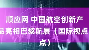 顺应网 中国航空创新产品亮相巴黎航展（国际视点）